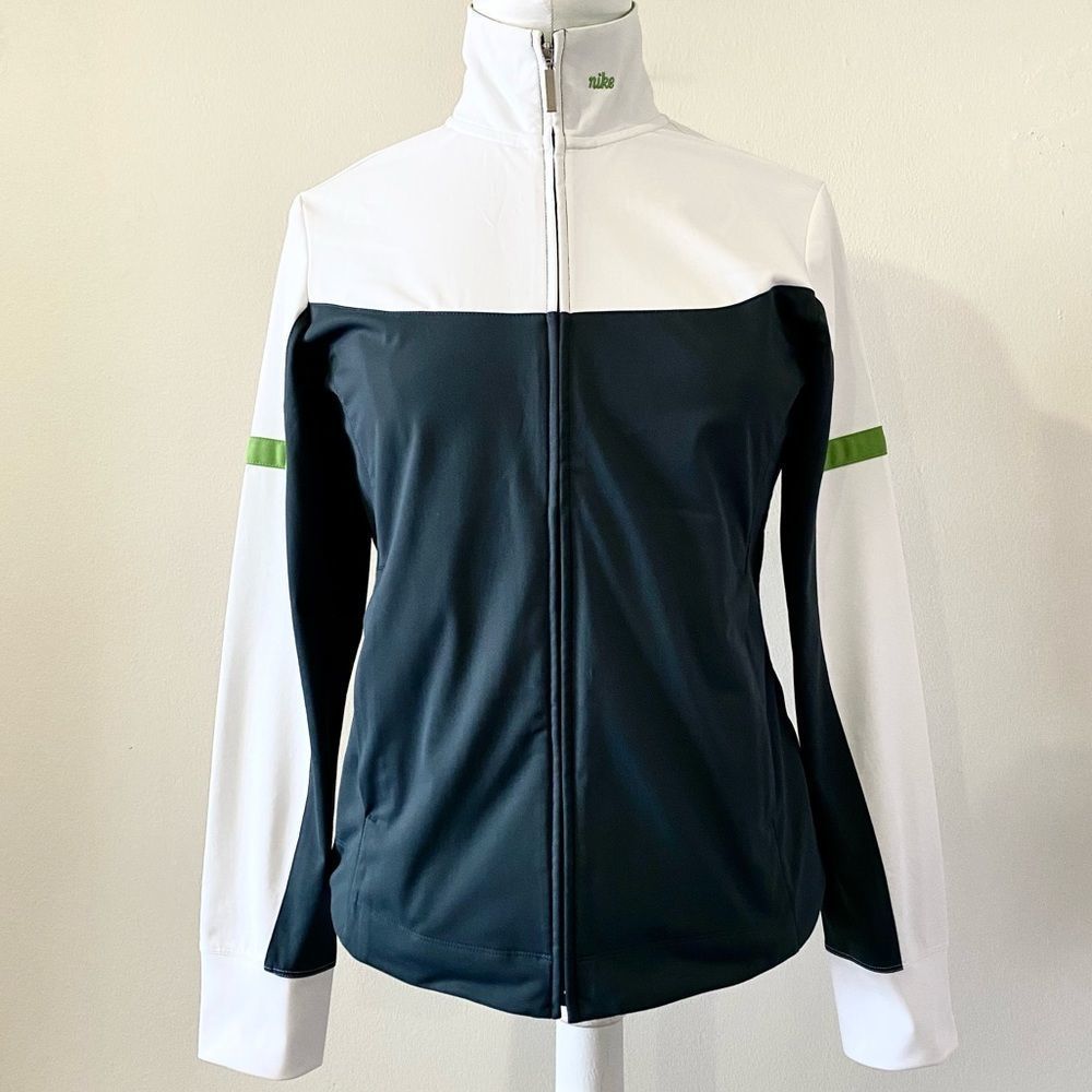 Nike Grey & White Full Zip Sweat shirt